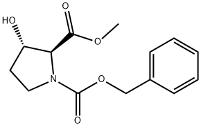 1,2-Pyrrolidinedicarboxylic acid, 3-hydroxy-, 2-methyl 1-(phenylmethyl) ester, (2S,3S)-