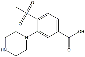 3-(1-哌嗪基)-4-甲砜基苯甲酸