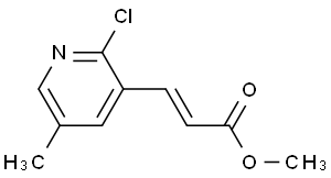 (E)-甲基3-(2-氯-5-甲基吡啶-3-基)-丙烯酸酯