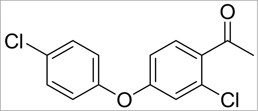 2'-氯-4'-(4-氯苯氧基)苯乙酮