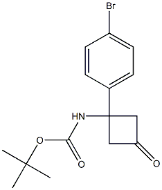 N-[1-(4-溴苯基)-3-氧代环丁基]氨基甲酸叔丁酯