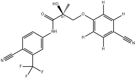 (2R)-3-(4-氰基苯氧基)-N-[4-氰基-3-(三氟甲基)苯基]-2-羟基-2-甲基丙酰胺(MK-2866)