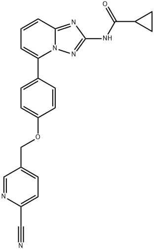 N-[5-[4-[(6-cyano-3-pyridinyl)Methoxy]phenyl][1,2,4]triazolo[1,5-a]pyridin-2-yl]-cyclopropanecarboxaMide