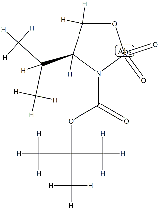 1,2,3-Oxathiazolidine-3-carboxylic acid, 4-(1-methylethyl)-, 1,1-dimethylethyl ester, 2,2-dioxide, (4S)-