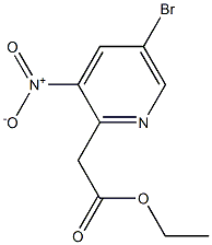 2-(5-Bromo-3-nitropyridinyl) acetic acid ethyl ester