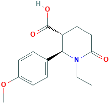 (2R,3R)-1-Ethyl-2-(4-methoxy-phenyl)-6-oxo-piperidine-3-carboxylic acid