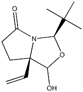 (3R,7aR)-3-(1,1-dimethylethyl)-7a-ethenyltetrahydro-1-hydroxy-3H,5H-Pyrrolo[1,2-c]oxazol-5-one