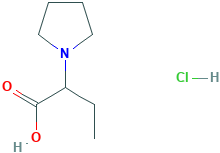 2-(1-pyrrolidinyl)butanoic acid hydrochloride
