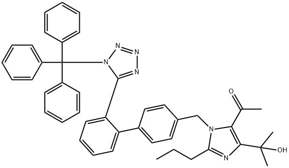 1-(4-(2-hydroxypropan-2-yl)-2-propyl-1-((2'-(1-trityl-1H-tetrazol-5-yl)-[1,1'-biphenyl]-4-yl)methyl)-1H-imidazol-5-yl)ethanone