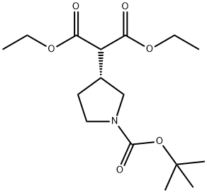 Propanedioic acid, 2-[(3R)-1-[(1,1-dimethylethoxy)carbonyl]-3-pyrrolidinyl]-, 1,3-diethyl ester