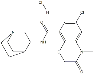 N-1-azabicyclo[2.2.2]oct-3-yl-6-chloro-3,4-dihydro-4-methyl-3-oxo-2H-1,4-benzoxazine-8-carboxamide