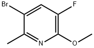 3-bromo-5-fluoro-6-methoxy-2-methylpyridine