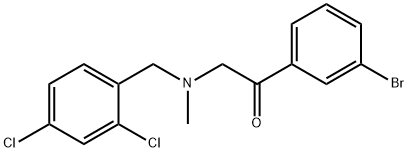 1-(3-bromophenyl)-2-((2,4-dichlorobenzyl)(methyl)amino)ethanone