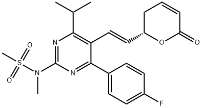 N-[4-(4-fluorophenyl)-5-[(E)-2-[(2S)-6-oxo-2,3-dihydropyran-2-yl]ethenyl]-6-propan-2-ylpyrimidin-2-yl]-N-methylmethanesulfonamide