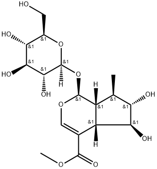Cyclopenta[c]pyran-4-carboxylic acid, 1-(β-D-glucopyranosyloxy)-1,4a,5,6,7,7a-hexahydro-5,6-dihydroxy-7-methyl-, methyl ester, (1S,4aS,5S,6S,7R,7aR)-