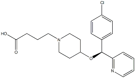 4-{4-[(4-chlorophenyl)(pyridin-2-yl)methoxy]piperidin-1-yl}butanoic acid