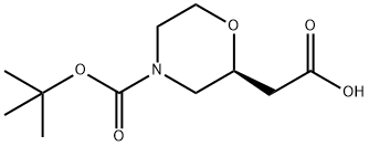 2-[(2S)-4-[(2-methylpropan-2-yl)oxycarbonyl]morpholin-2-yl]acetic acid