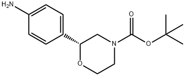 4-Morpholinecarboxylic acid, 2-(4-aminophenyl)-, 1,1-dimethylethyl ester, (2R)-