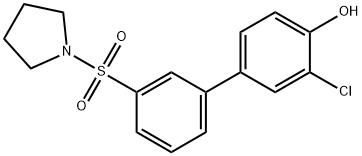 2-Chloro-4-[3-(pyrrolidinylsulfonyl)phenyl]phenol
