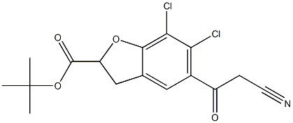 tert-butyl 6,7-dichloro-5-cyanoacetyl-2,3-dihydro-2-benzofurancarboxylate