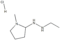 Pyrrolidine, 2-(2-hydrazinylethyl)-1-methyl-, hydrochloride (1:1)