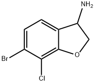 6-溴-7-氯-2,3-二氢苯并呋喃-3-胺
