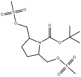 1-Pyrrolidinecarboxylic acid, 2,5-bis[[(methylsulfonyl)oxy]methyl]-, 1,1-dimethylethyl ester