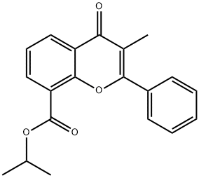 4H-1-Benzopyran-8-carboxylic acid, 3-methyl-4-oxo-2-phenyl-, 1-methylethyl ester