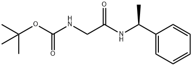 Carbamic acid, N-[2-oxo-2-[[(1S)-1-phenylethyl]amino]ethyl]-, 1,1-dimethylethyl ester