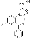 1H-1,4-Benzodiazepine-1-aceticacid, 7-bromo-2,3-dihydro-2-oxo-5-phenyl-, hydrazide