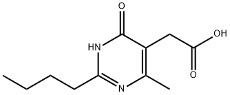 5-Pyrimidineacetic acid, 2-butyl-1,6-dihydro-4-methyl-6-oxo-