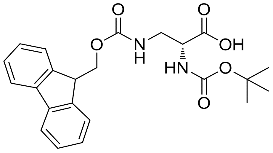 N-ALPHA-TERT-BUTYLOXYCARBONYL-N-BETA-(9-FLUORENYLMETHYLOXYCARBONYL)-D-2,3-DIAMINOPROPIONIC ACID