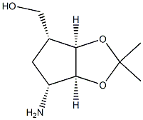 4H-Cyclopenta-1,3-dioxole-4-methanol, 6-aminotetrahydro-2,2-dimethyl-, (3aR,4R,6R,6aS)-