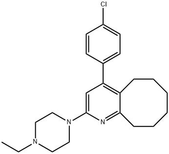 4-(4-chlorophenyl)-2-(4-ethylpiperazin-1-yl)-5,6,7,8,9,10-hexahydrocycloocta[b]pyridine