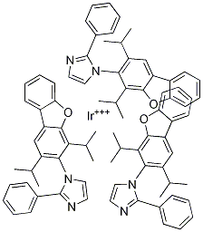 三[1-(2,4-二异丙基二苯并[BD呋喃-3-基)-2-苯基-1H-咪唑]合铱(III)