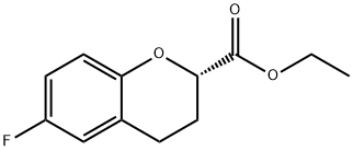 2H-1-Benzopyran-2-carboxylic acid, 6-fluoro-3,4-dihydro-, ethyl ester, (2S)-