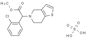 methyl (+)-(s)-a-(2-chlorophenyl)-6,7-dihydrothieno[3,2-c]pyridine-5(4h)acetate, hydrogen sulfate salt