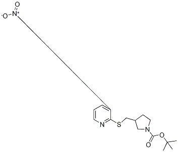 3-(3-硝基吡啶-2-基硫烷基甲基)-吡咯烷-1-羧酸叔丁基酯