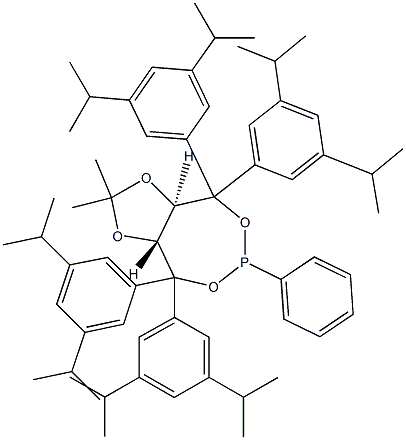 (3aR,8aR)-(-)-4,4,8,8-Tetrakis(3,5-di-i-propylphenyl)tetrahydro-2,2-dimethyl-6-phenyl-1,3-dioxolo[4,5-e]dioxaphosphepine
