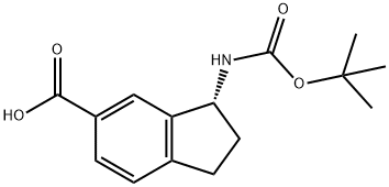 1H-Indene-5-carboxylic acid, 3-[[(1,1-dimethylethoxy)carbonyl]amino]-2,3-dihydro-, (3R)-