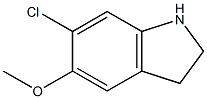 1H-Indole, 6-chloro-5-Methoxy-2,3-dihydro-