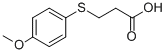 3-[(4-METHOXYPHENYL)THIO]PROPANOIC ACID