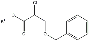 Propanoic acid, 2-chloro-3-(phenylmethoxy)-, potassium salt