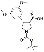 Boc-(±)-trans-4-(3,5-dimethoxyphenyl)pyrrolidine-3-carboxylic acid