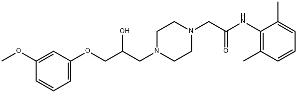 N-(2,6-dimethylphenyl)-2-(4-(2-hydroxy-3-(4-methoxyphenoxy)propyl)piperazin-1-yl)acetamide