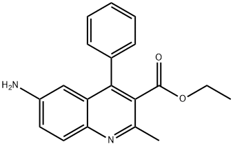 3-Quinolinecarboxylic acid, 6-amino-2-methyl-4-phenyl-, ethyl ester