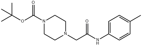 1-Piperazinecarboxylic acid, 4-[2-[(4-methylphenyl)amino]-2-oxoethyl]-, 1,1-dimethylethyl ester