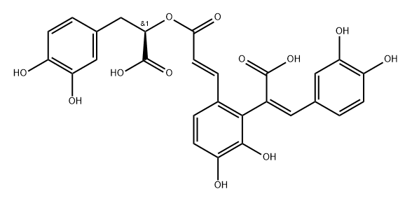 Benzenepropanoic acid, α-[[(2E)-3-[2-[(1Z)-1-carboxy-2-(3,4-dihydroxyphenyl)ethenyl]-3,4-dihydroxyphenyl]-1-oxo-2-propen-1-yl]oxy]-3,4-dihydroxy-, (αR)-