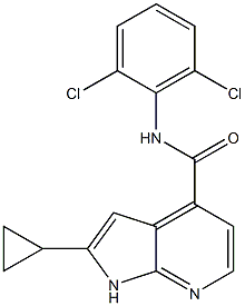 2-Cyclopropyl-N-(2,6-dichlorophenyl)-1H-pyrrolo[2,3-b]pyridine-4-carboxamide