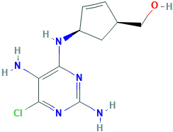 2-Cyclopentene-1-methanol, 4-[(2,5-diamino-6-chloro-4-pyrimidinyl)amino]-, (1S,4R)-